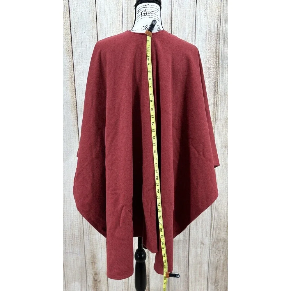 Vintage JIMMY HOURIHAN of Dublin Rust Red Wool Long Wool Walking Cape Irish Wrap